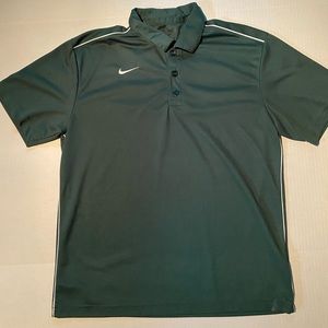 Nike Polo shirt dark green, Size medium
